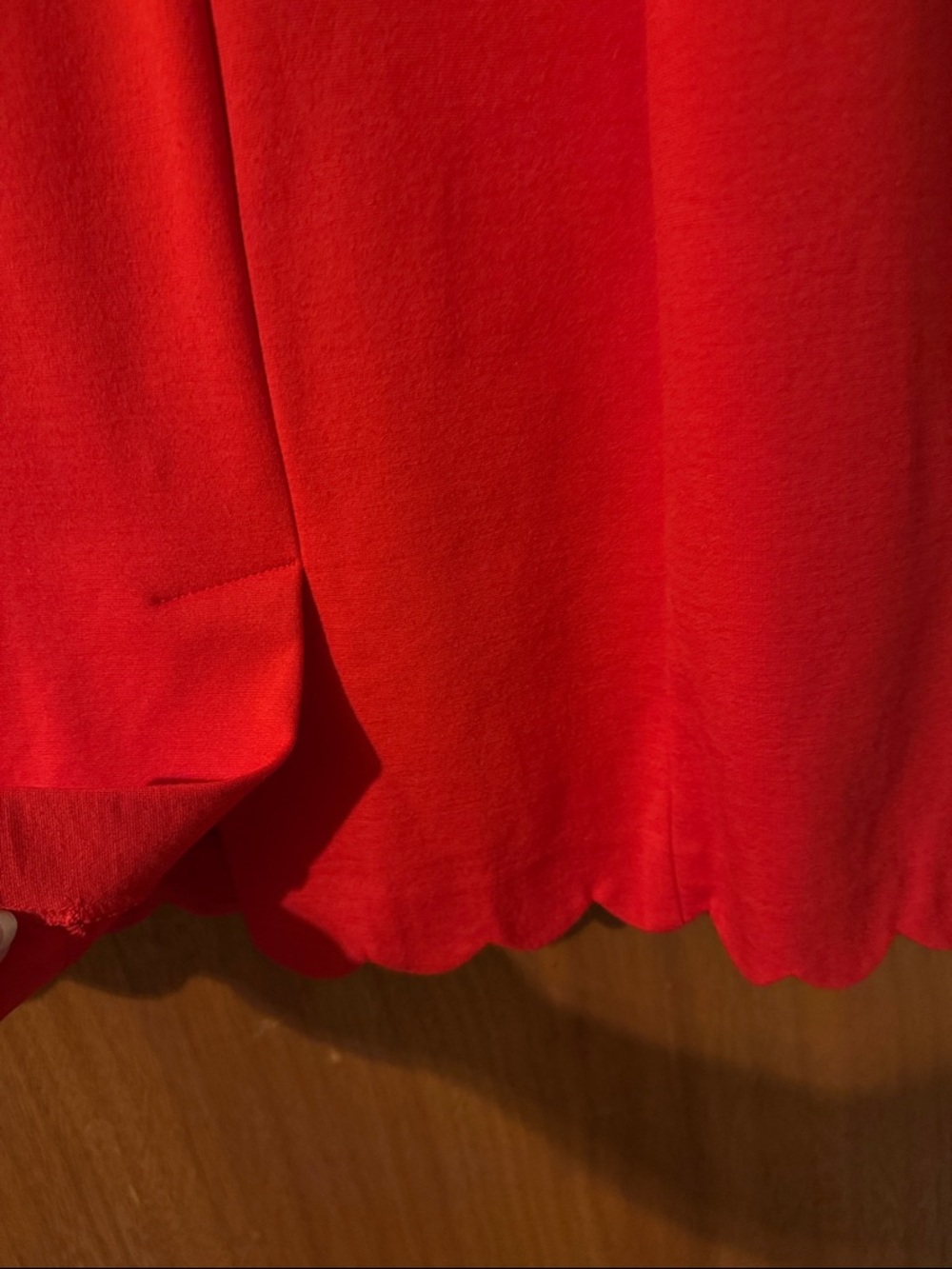 Talbots Red Scalloped Sheath Midi Dress ( OLCC) - Picture 5 of 5